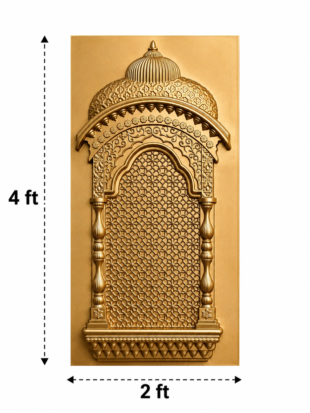 TryMe Royal Ganpati Readymade Festive Mandap Set — [ 6 set of 2x2 panel, 6 sets of 4 partition panel, 2 Zarokhas ] thumbnail 7