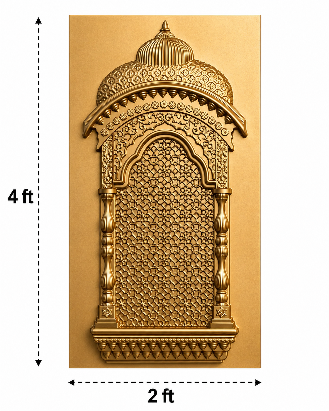 TryMe Royal Ganpati Readymade Festive Mandap Set (6×6 ft) — [ 7 set of 2x2 Panel, 1 Zarokha ] thumbnail 4