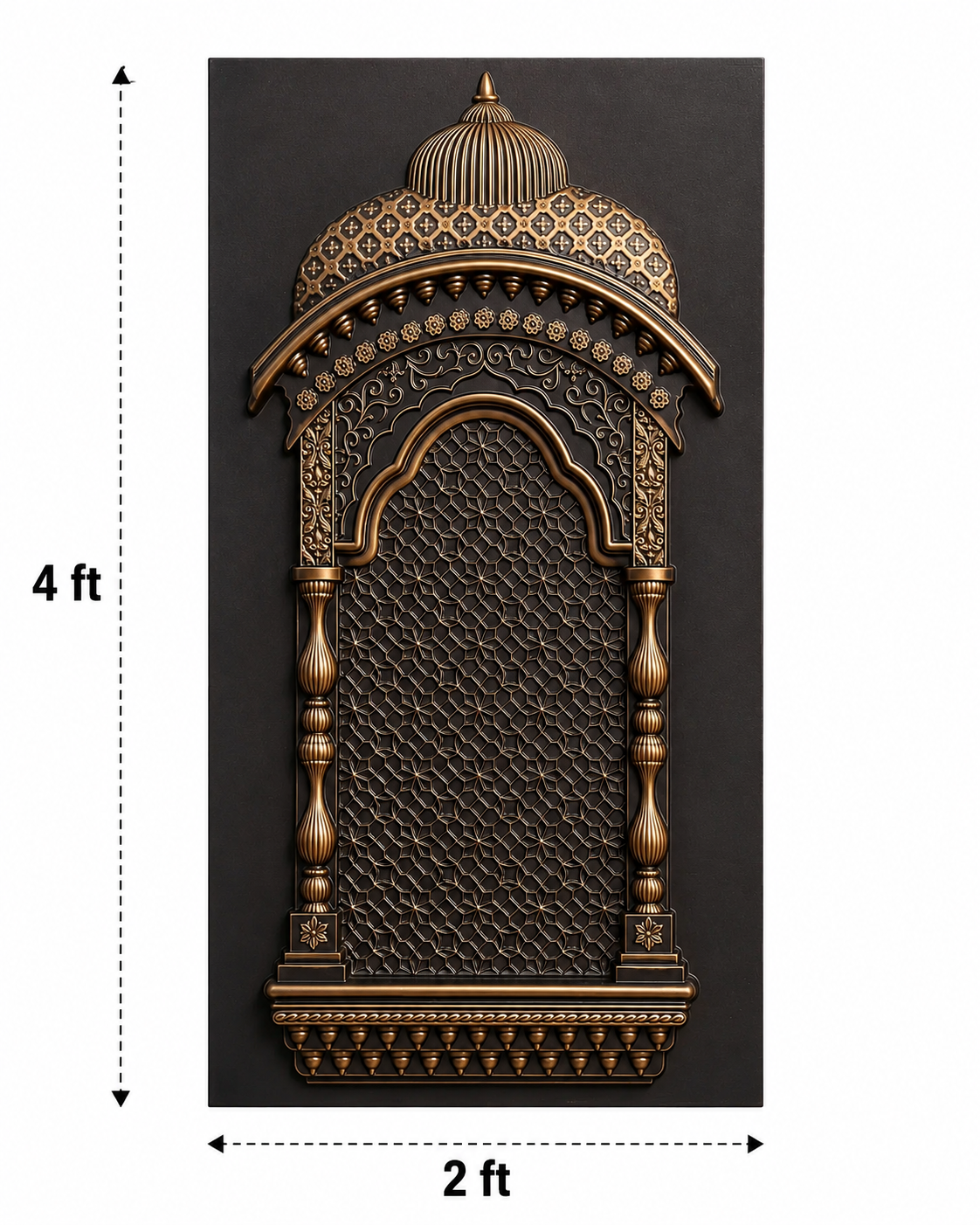 TryMe Royal Ganpati Readymade Festive Mandap Set — [ 4 set of 1x1 Four Partition Panel, 6 set of 1x1 Panel, 2 Zarokhas ] thumbnail 5
