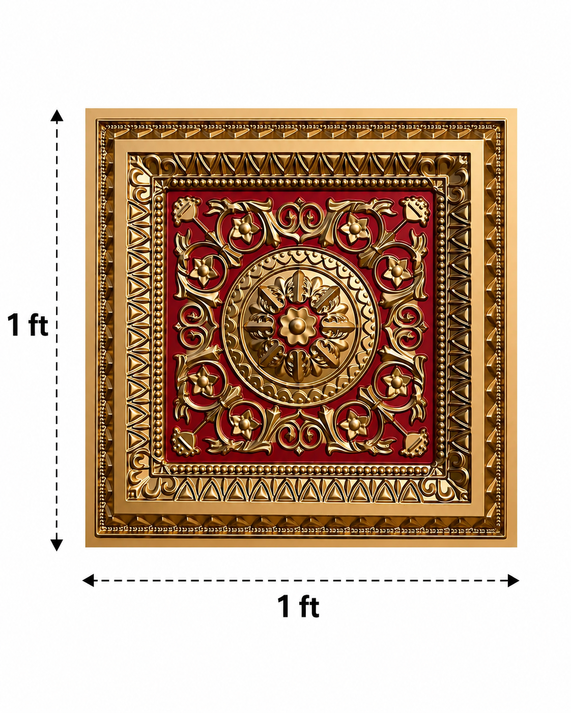 TryMe Royal Ganpati Readymade Festive Mandap Set — [ 4 set of 1x1 Four Partition Panel, 6 set of 1x1 Panel, 2 Zarokhas ] thumbnail 5