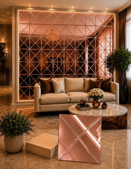 Luxe Palace Reflection Mirror Tiles