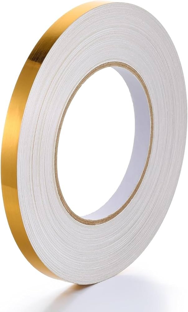A cleaner, more professional product title would be: Golden Strips Wall Moulding Tape – 50 Meter Self-Adhesive Decorative Tape, Waterproof & Mildewproof, Edge Trim for Cabinets, Be wallpaper collection