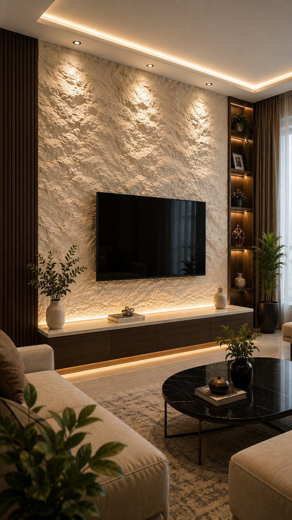 PU Stone Wall Panel – Beige, 2 x 4 Ft, Non-Adhesive, Premium Stone Texture thumbnail 2