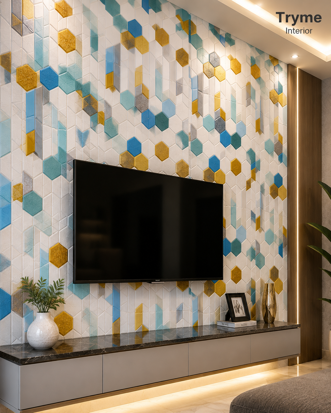 TryMe 3D Luxury 2.5×2.5 Foam Sheet Panel — FS-04