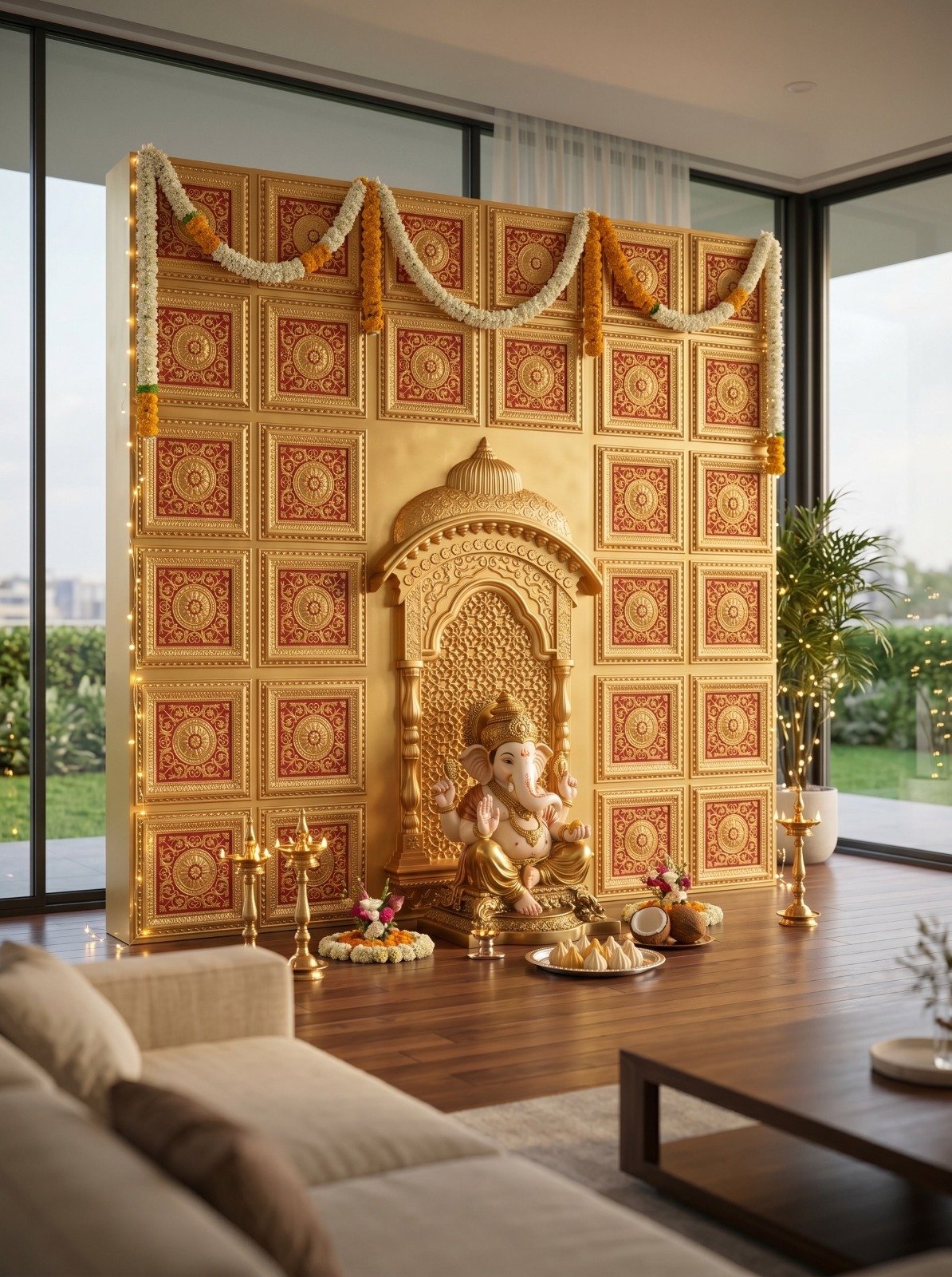 Ganpati festival wallpaper design 1